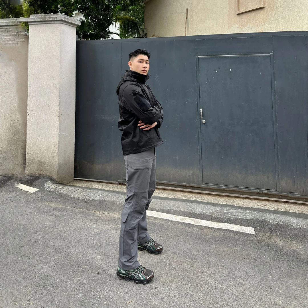 军鸟DRAC户外战术冲锋裤男机能多口袋直筒休闲裤宽松微弹工装长裤