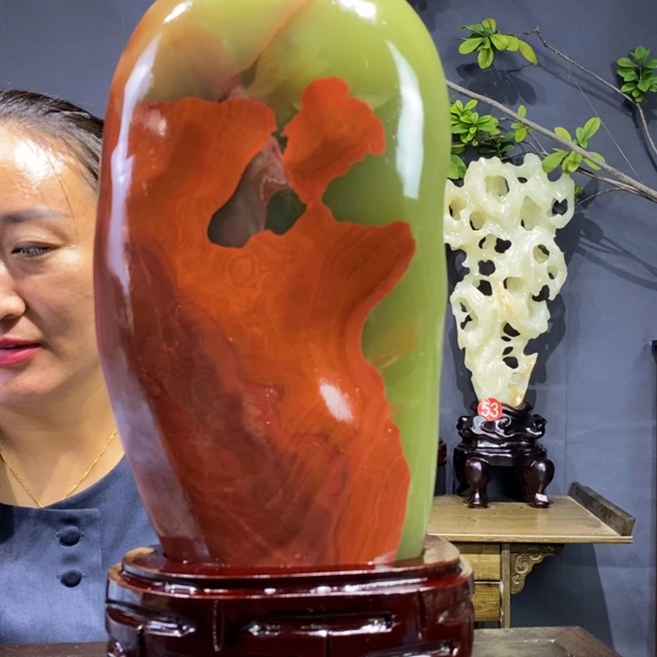 石材伊朗古青石摆件