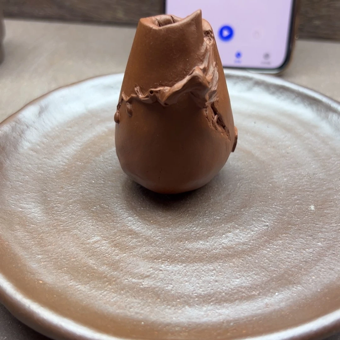 紫砂茶宠如**丫小花瓶