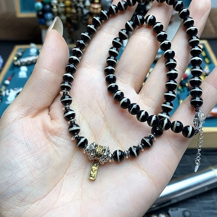 玛瑙/玉髓颈饰合金