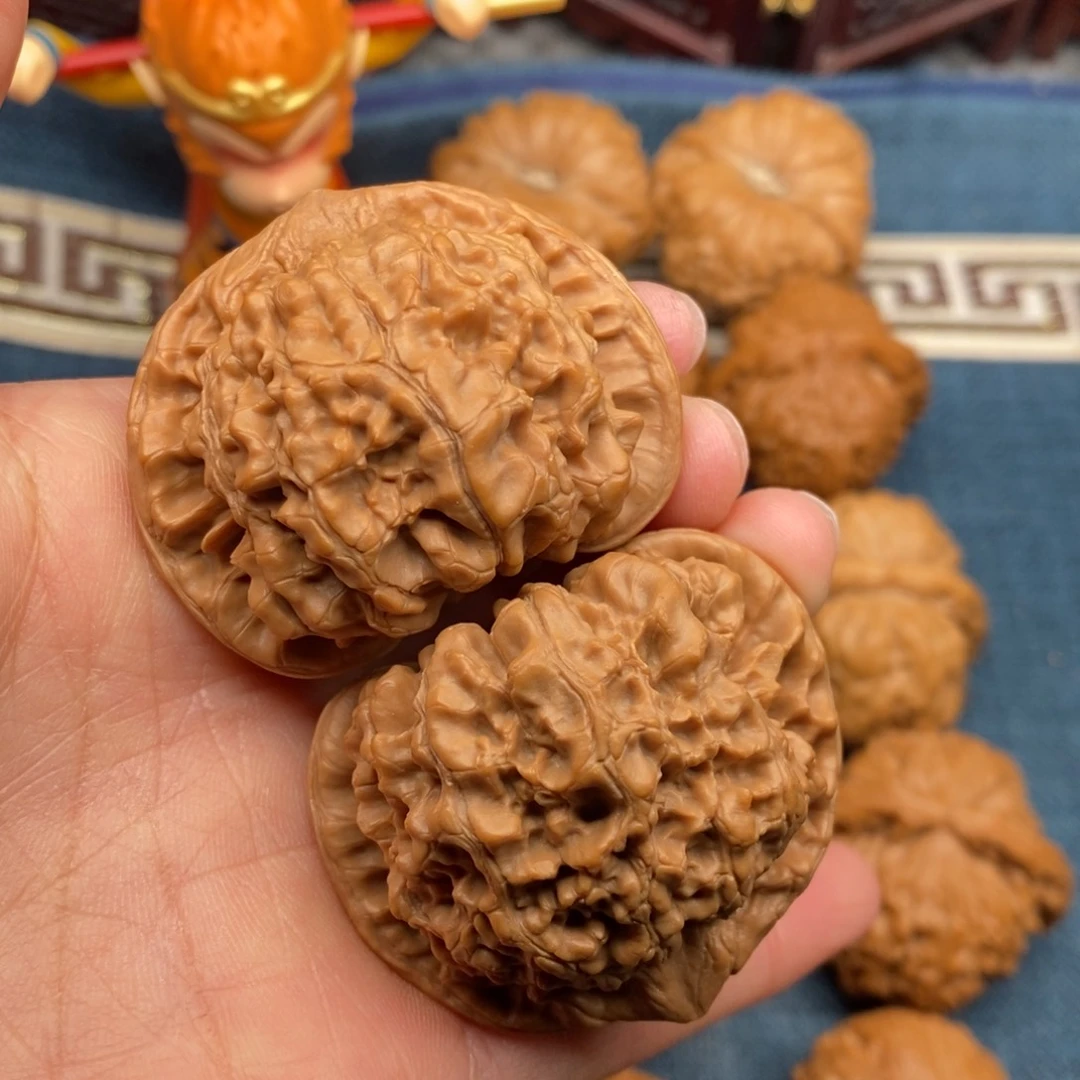 文玩核桃把件47全品官帽