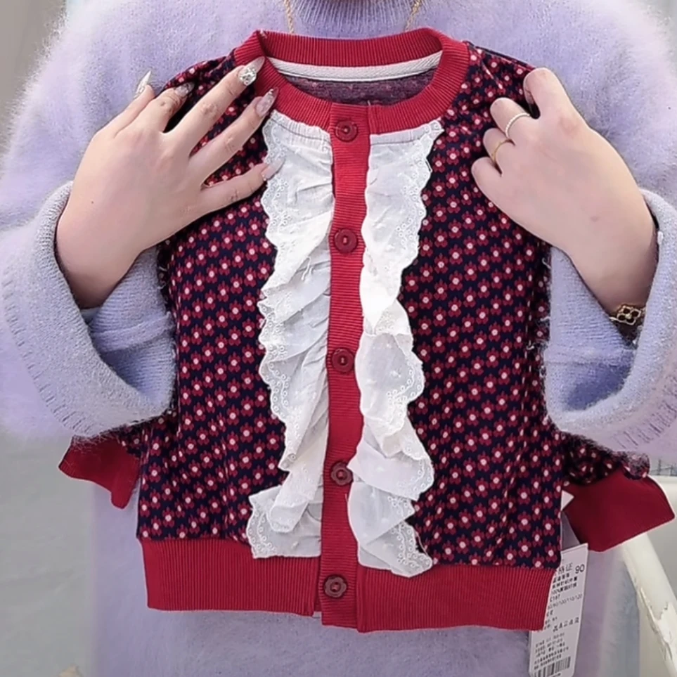 【红色针织小衫】C167