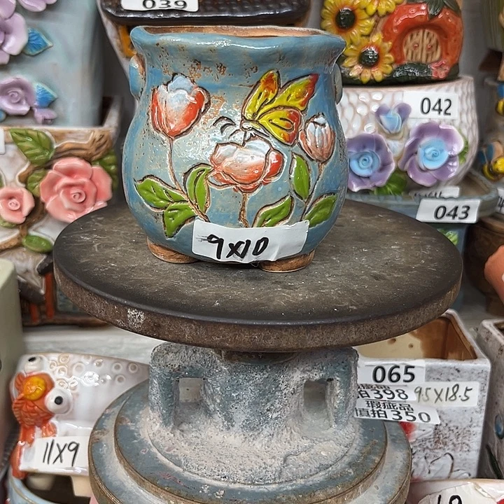 粗陶材质多肉花盆