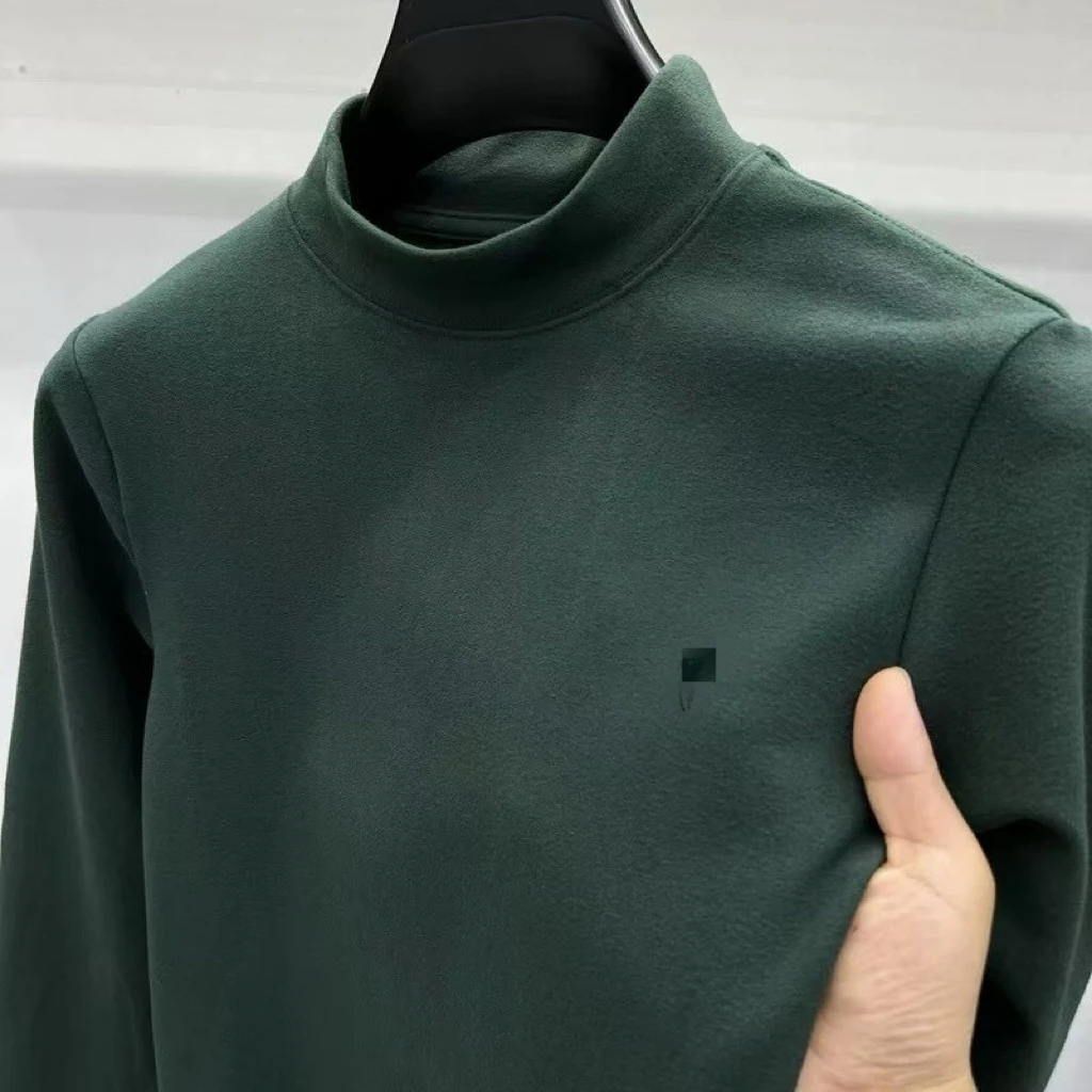 双面德绒冬季内搭保暖上衣半高领打底衫