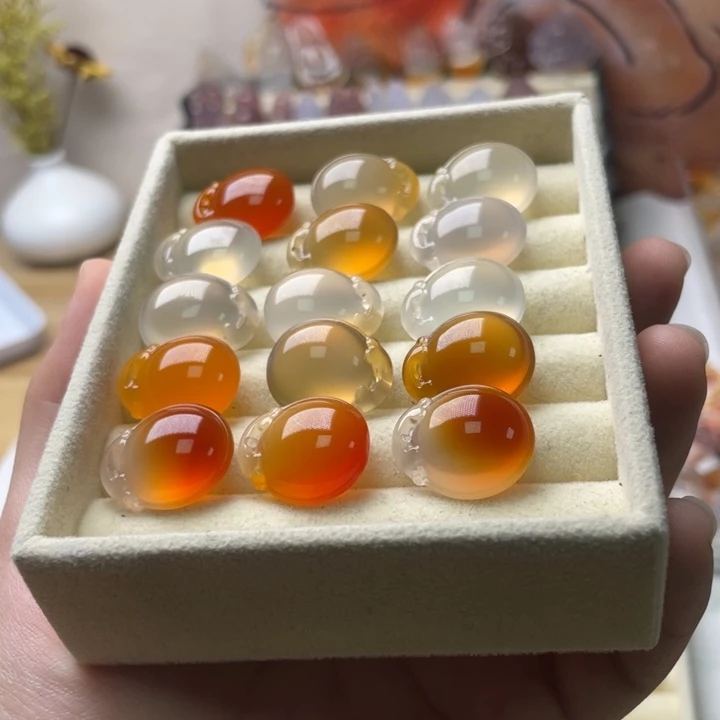玛瑙/玉髓天然玛瑙胖贝/只未镶嵌