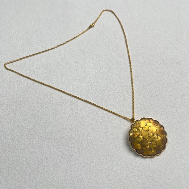 铜合金项链 【六六中古】孤品复古项链ew665