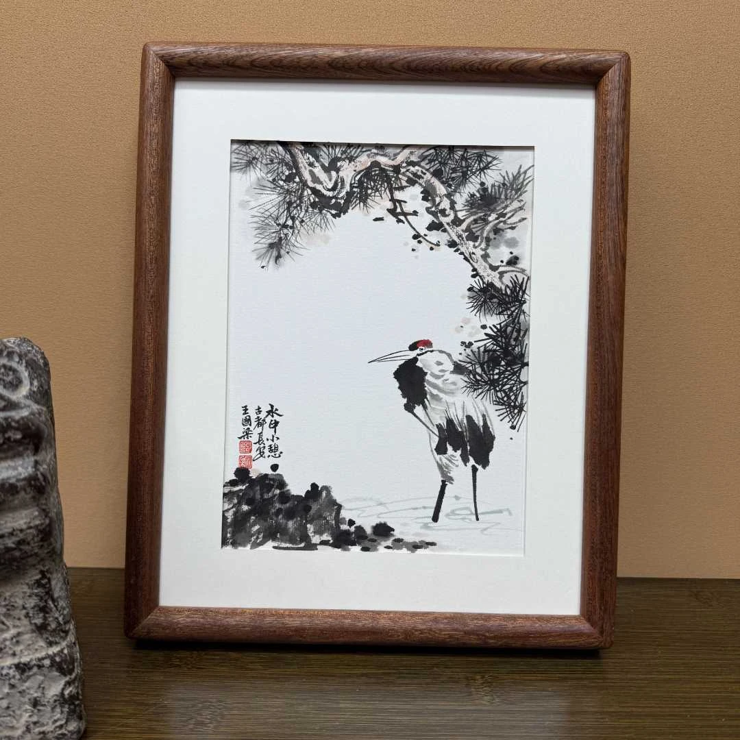 《水中小憩》21×27花鸟装饰画