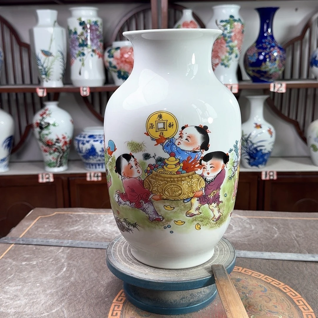 陶摆件景德镇陶瓷大冬进宝