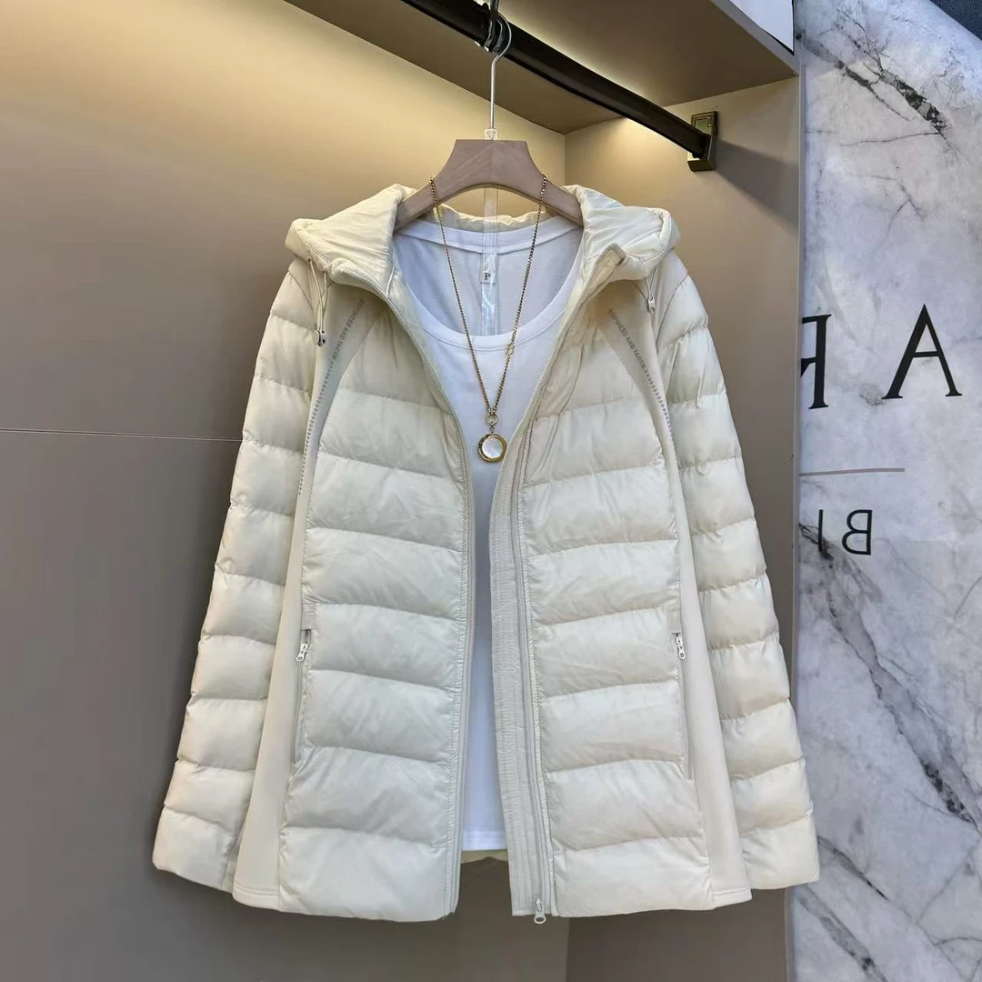 2025胖mm大码女装韩版简约通勤风连帽修身洋气时尚保暖棉服810