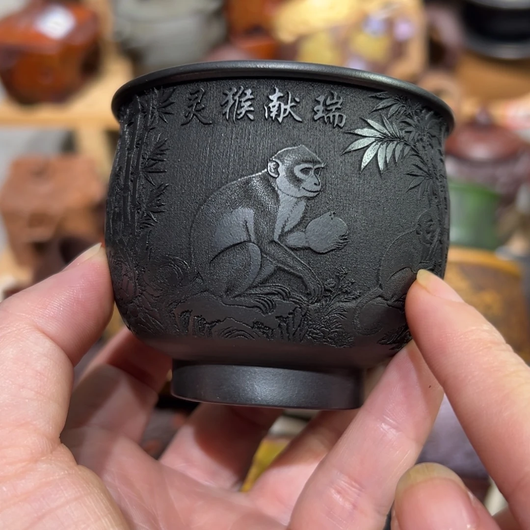 茶杯紫砂宜兴紫砂主人杯