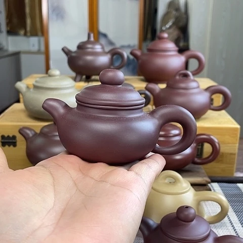 茶壶紫泥龙血砂的仿古
