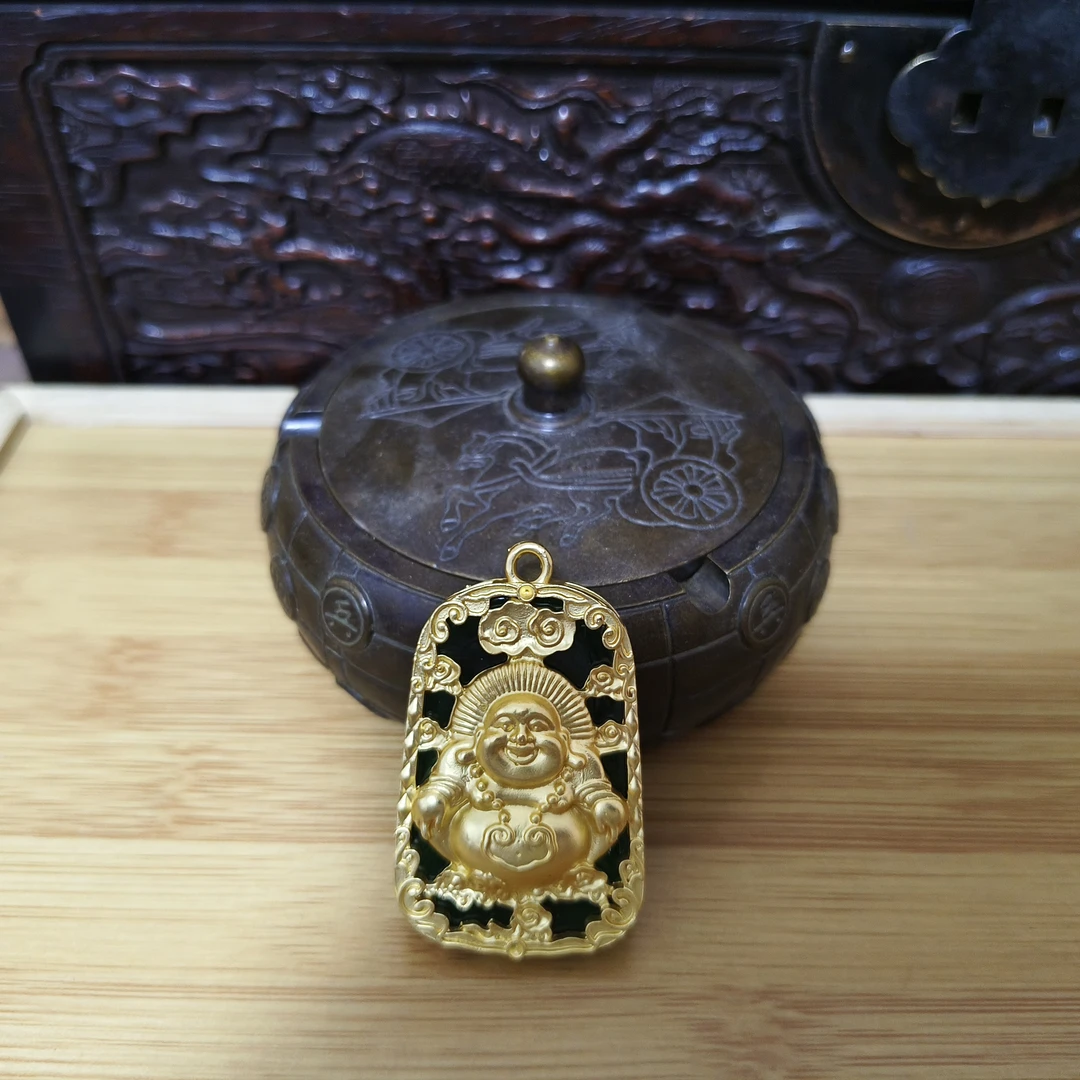 家居饰品现代工艺品DZ05精美摆件当代复古摆件精雕佛镶嵌吊坠