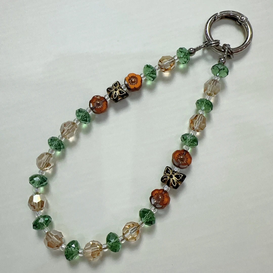 【潘多拉】进口施家轻奢时尚彩色高端上档次水晶手机链防丢ins