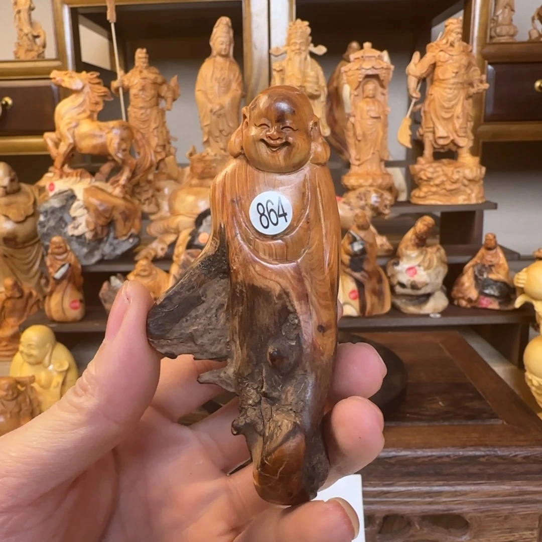 崖柏小木匠艺雕一物一拍