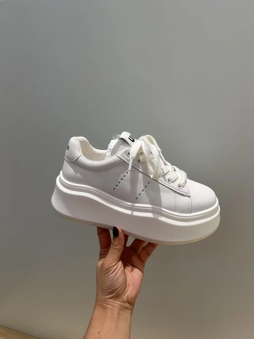 【韩衣舍】5490厚底系带板鞋休闲板鞋春季潮流女鞋休闲鞋