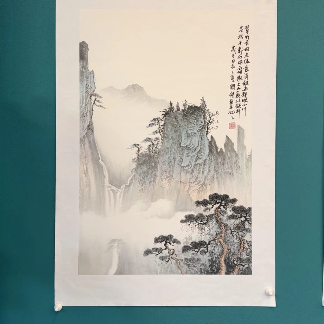 国画徐*何润杰四尺三开山水