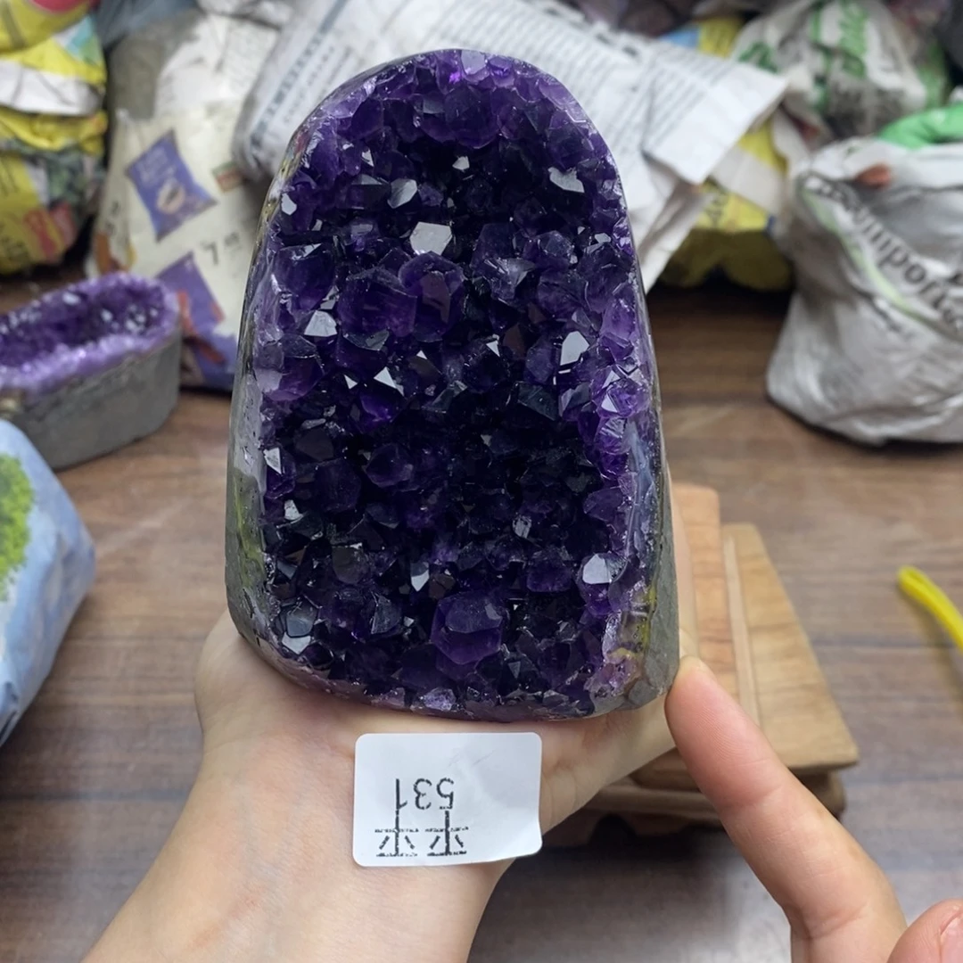 紫晶珠宝半成品未镶嵌