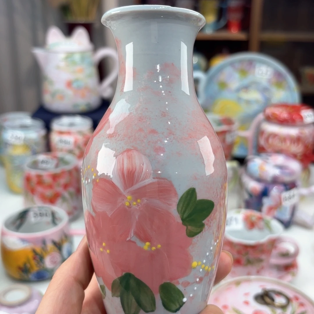 景德镇手绘高温釉下彩陶瓷茶具