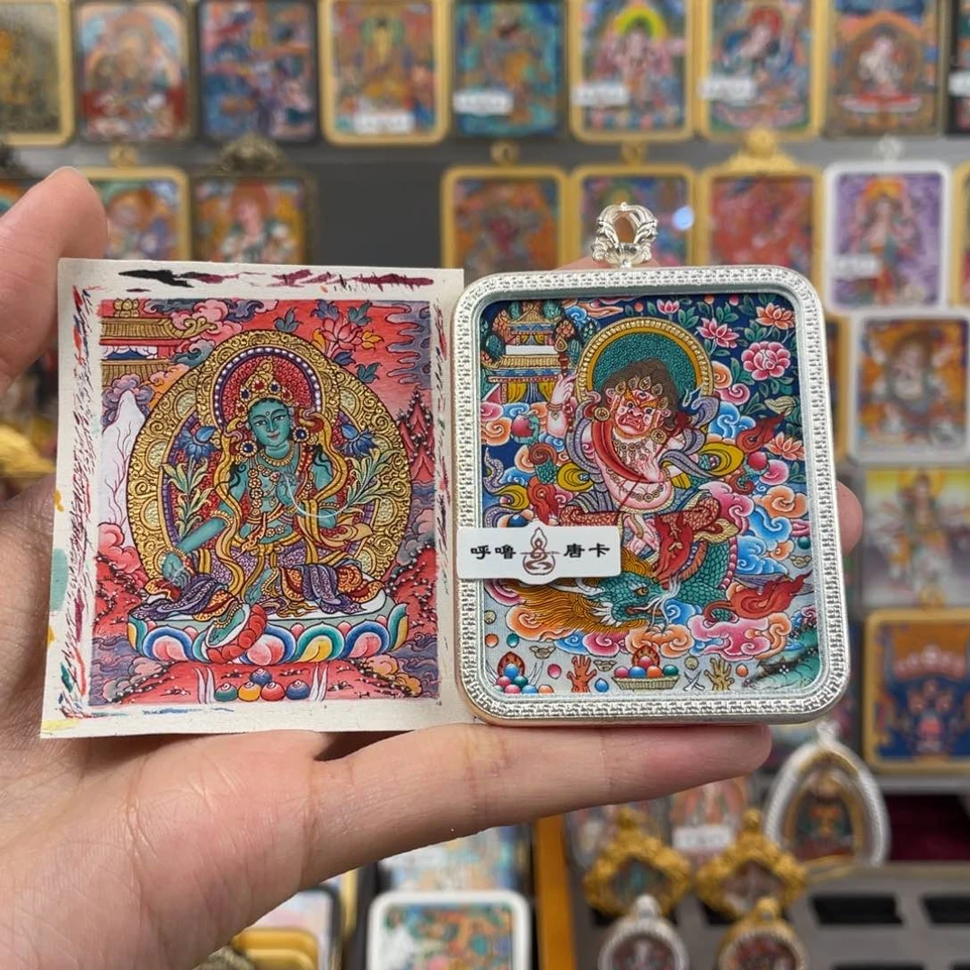 吊坠思***?小鱼热贡手绘艺术