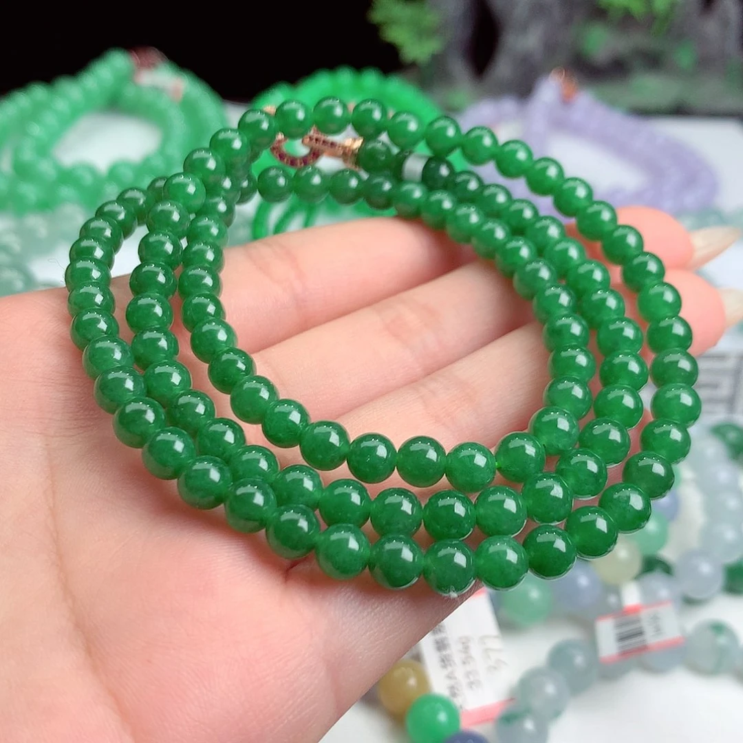 翡翠手链未镶嵌卡6