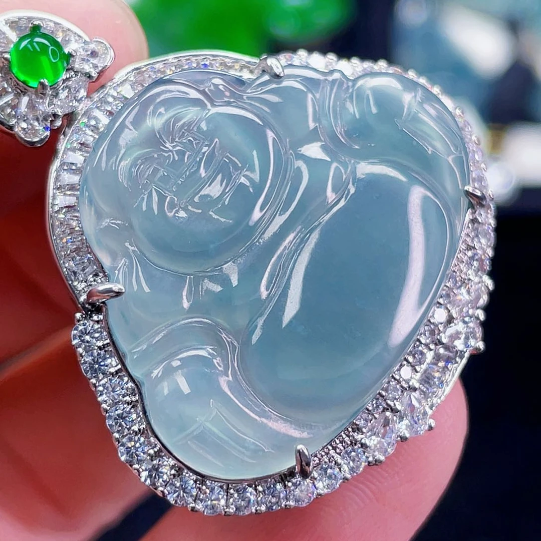 翡翠未镶嵌颈饰575