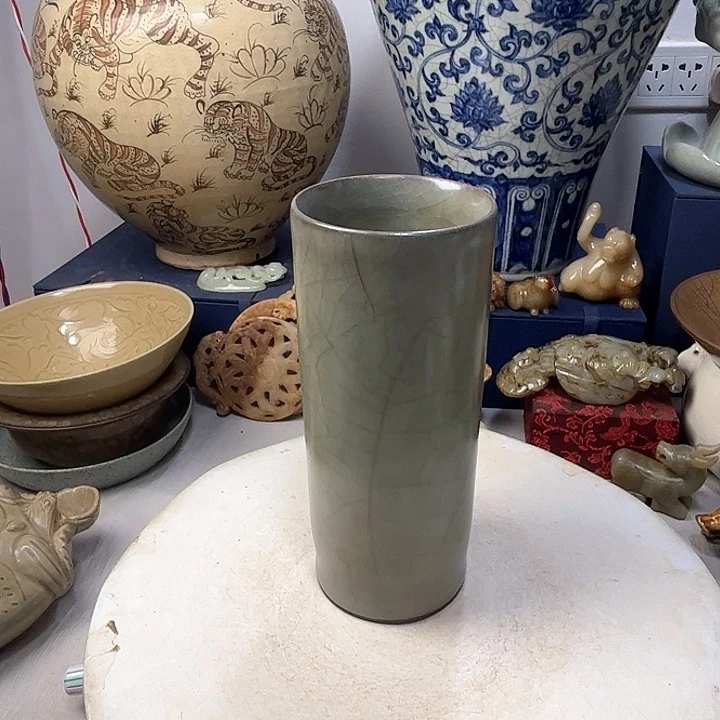 摆件东****6官瓷花插器型规整1