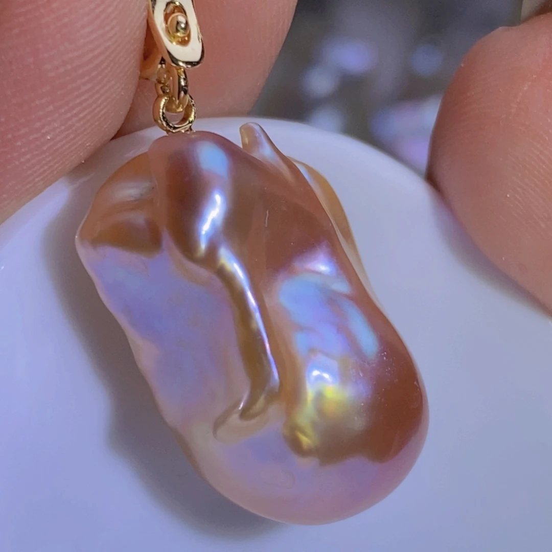 淡水珍珠银S925镶嵌淡水珍珠