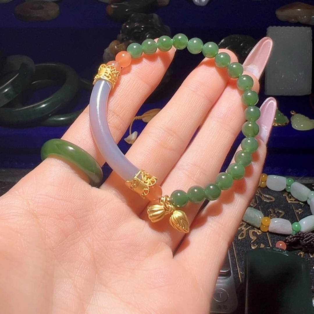 和田玉（糖玉）未镶嵌手链