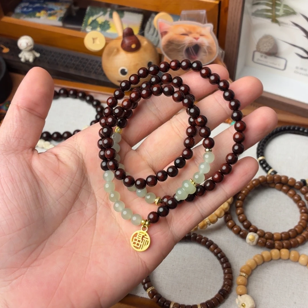 檀香紫檀（小叶紫檀）未镶嵌手串