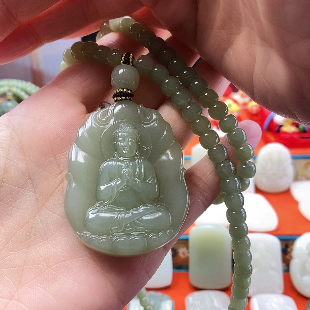 和田玉未镶嵌颈饰