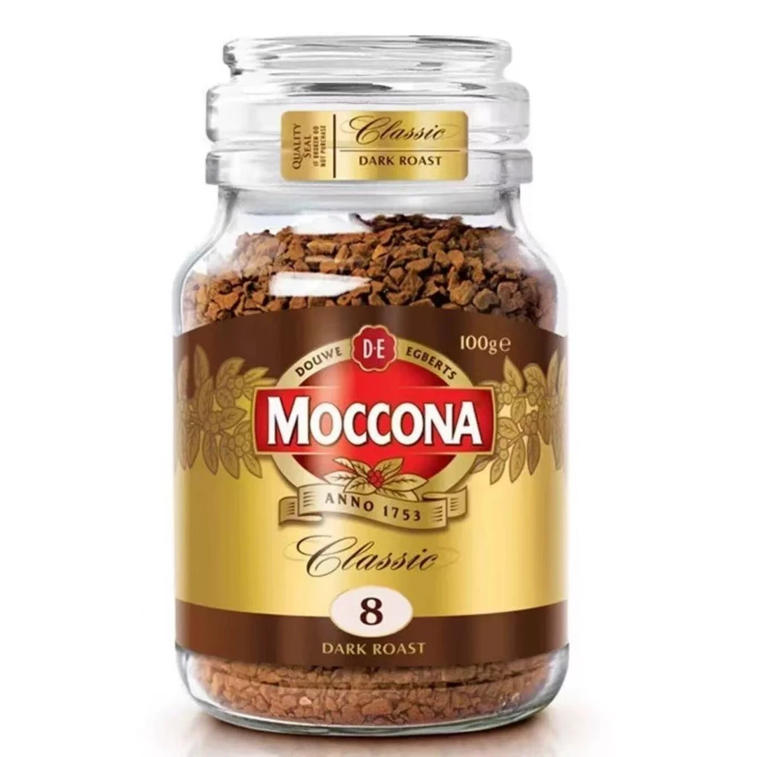 摩可纳8号100克咖啡 进口烘焙深度8号中度速溶咖啡美式黑咖