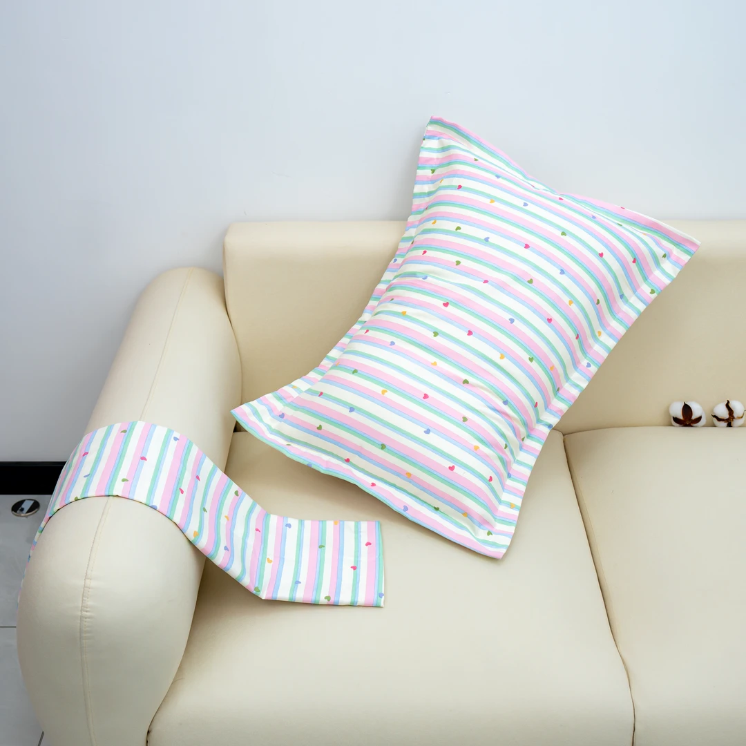 【京会社】双层纱枕套彩心