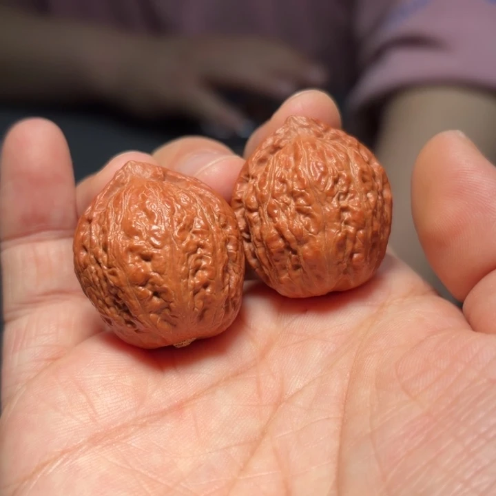 文玩核桃吊坠火焰纹7698