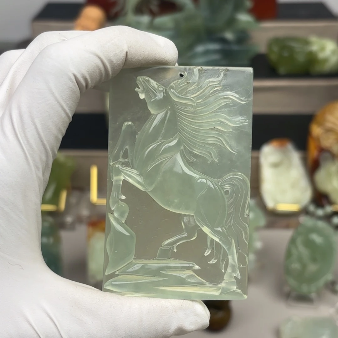 蛇纹石玉颈饰未镶嵌刷**s