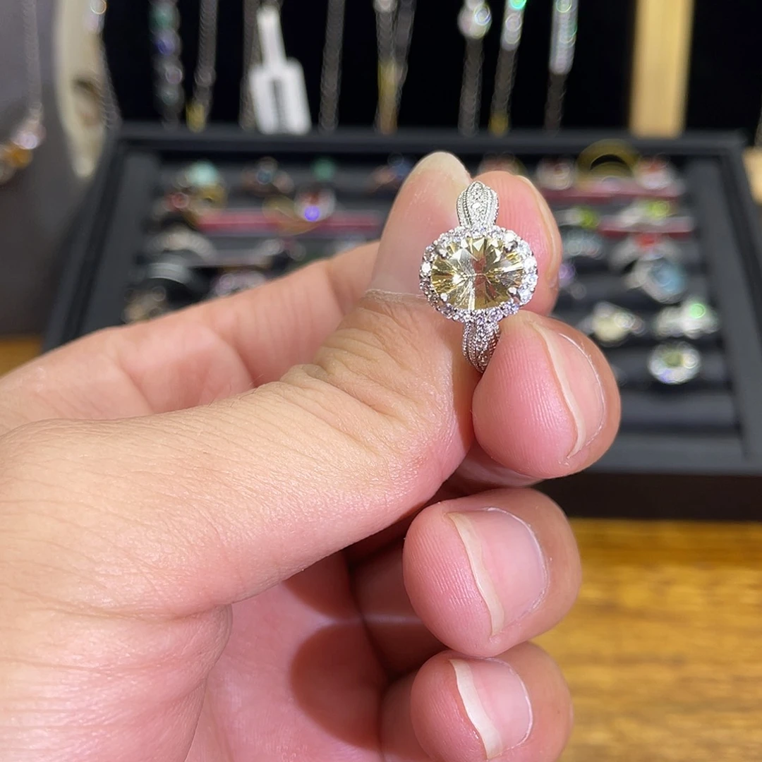 紫晶珠宝半成品未镶嵌