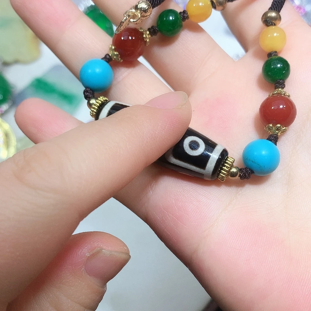 铜合金黑色锁骨毛衣链