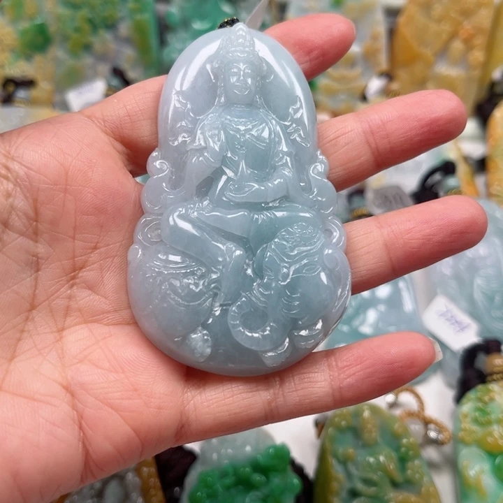 奋***富翡翠未镶嵌吊坠(不含链)挂件