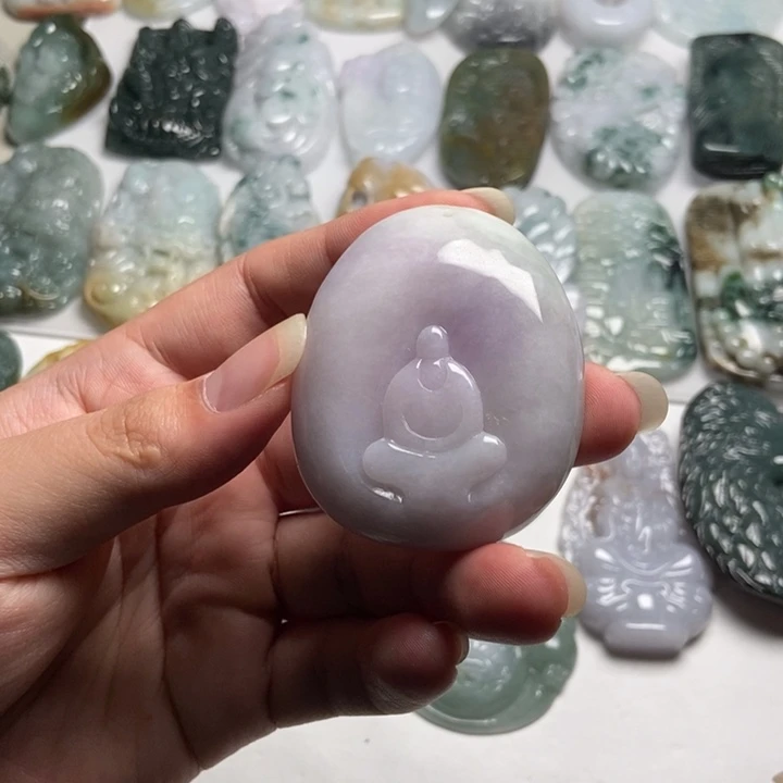 翡翠未镶嵌颈饰悟道45