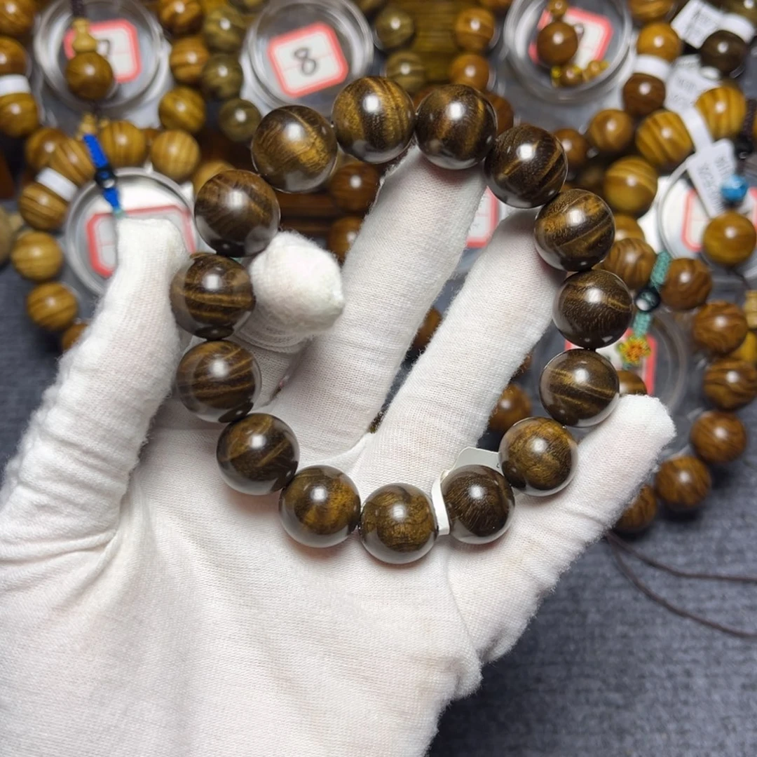 手串/手链楠木（金丝楠）阴沉1.5水波199