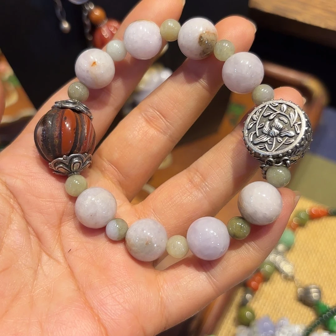 翡翠手链未镶嵌原创