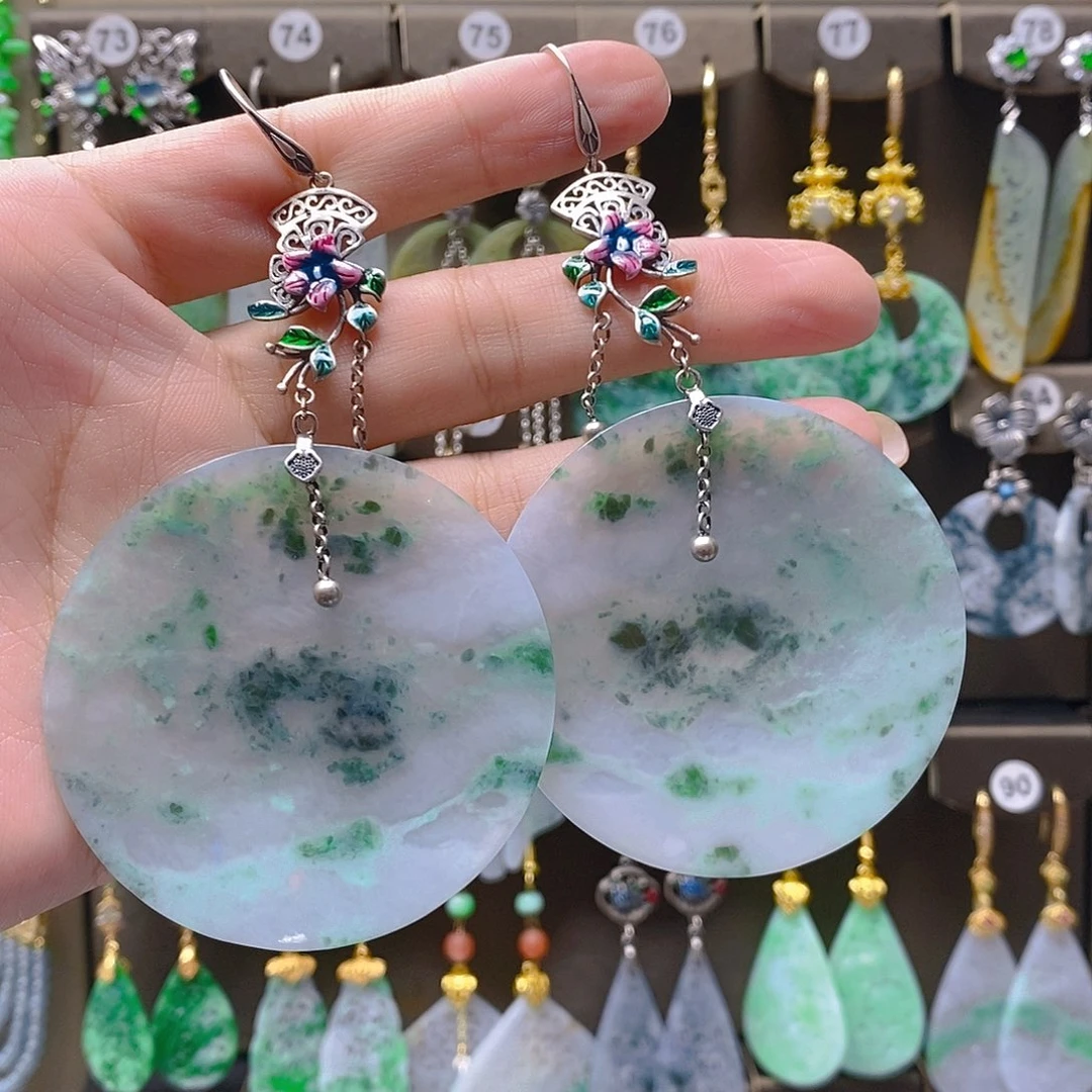 未镶嵌翡翠耳饰翡翠