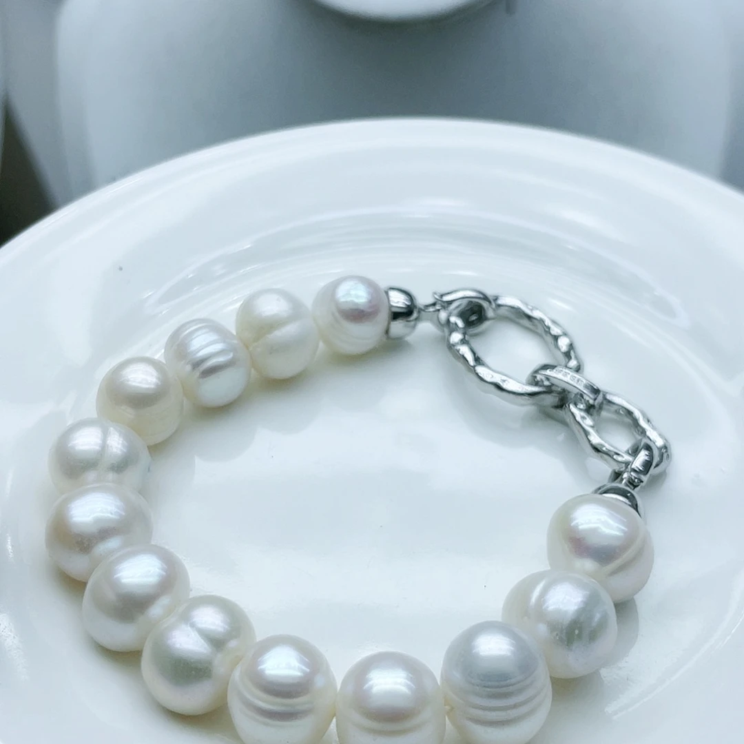 淡水珍珠颈饰钛钢