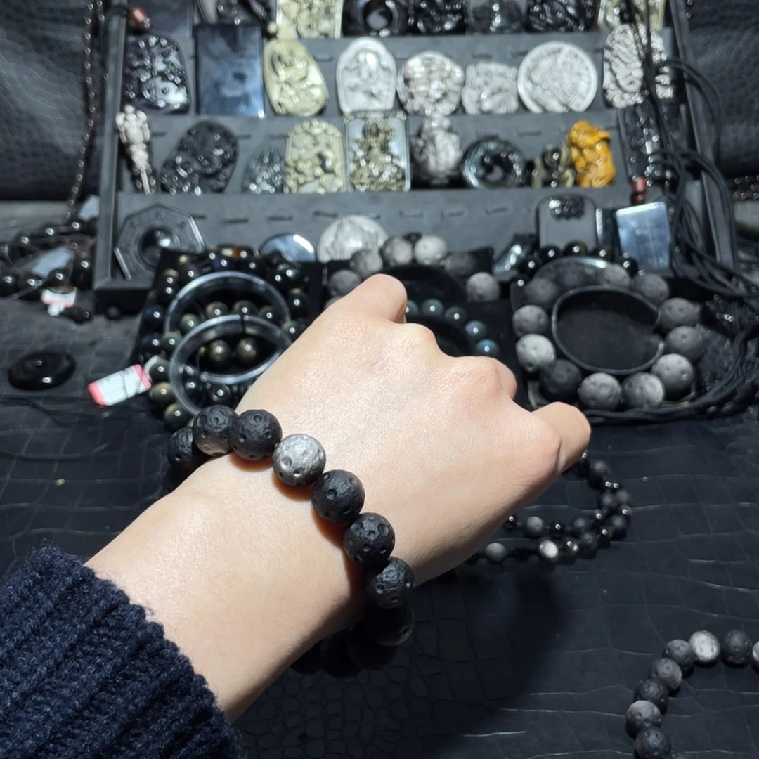 黑曜岩珠宝奇石未镶嵌I**F