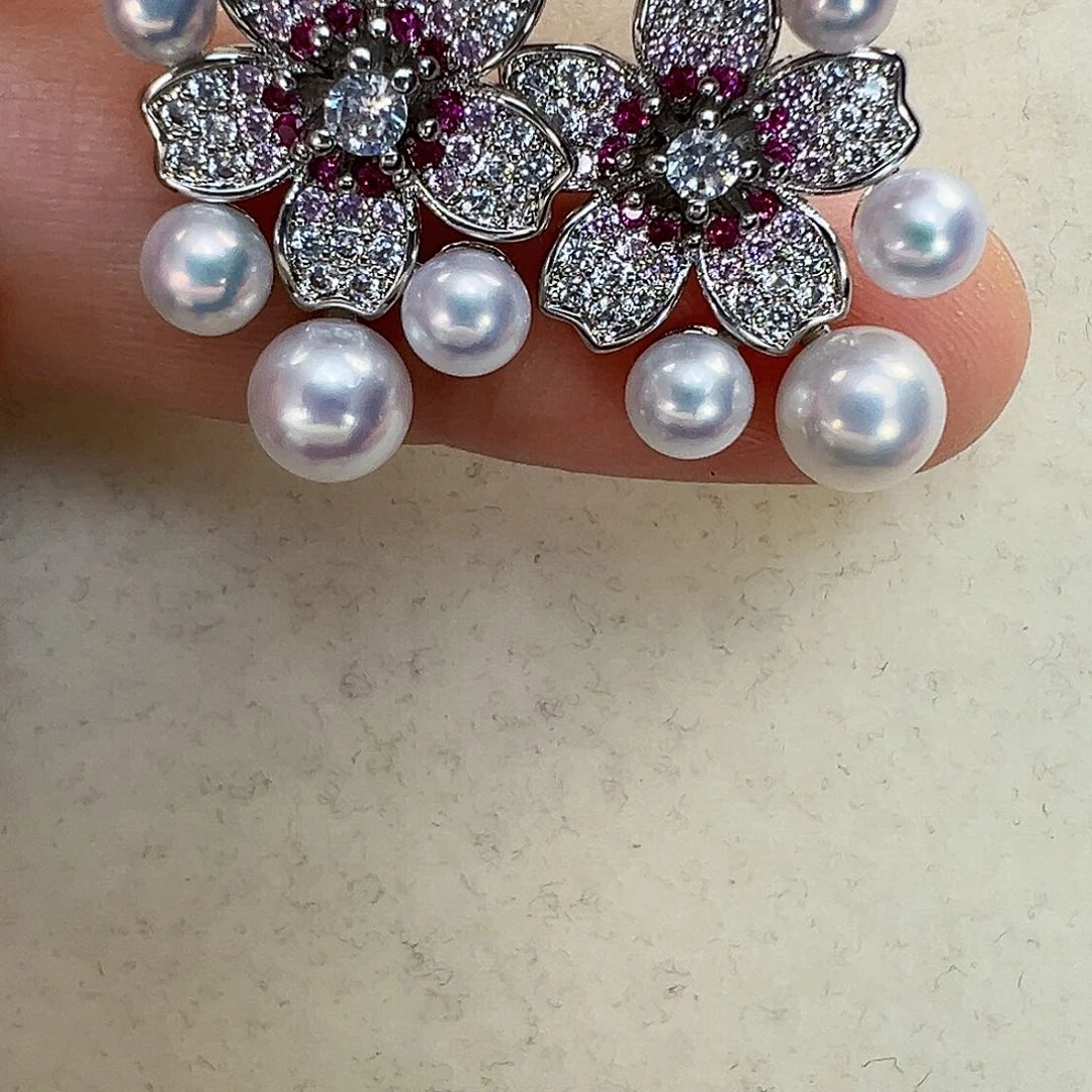 淡水珍珠耳饰未镶嵌135