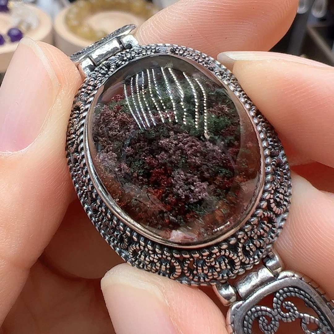 水晶珠宝半成品银S925镶嵌卢*明手链