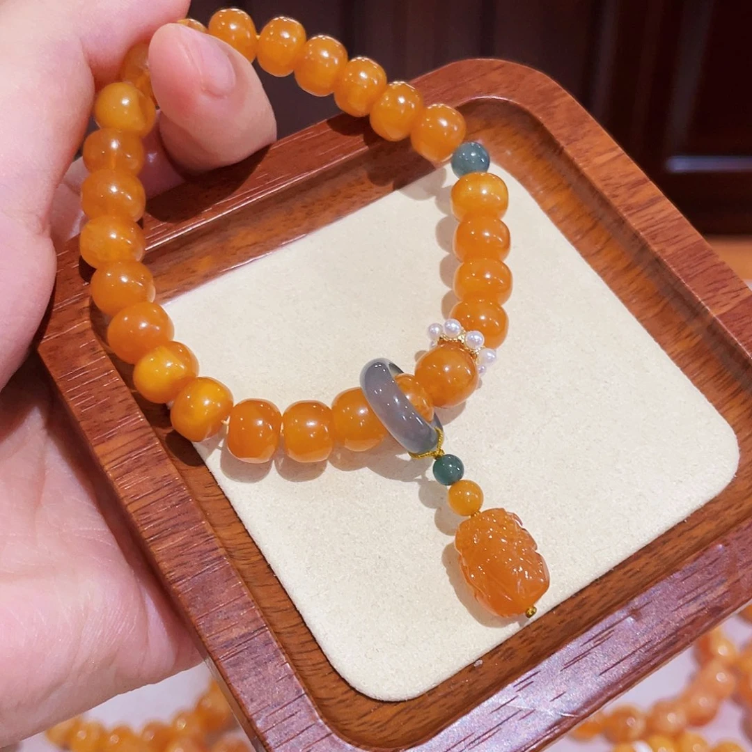 蜜蜡手链未镶嵌手串