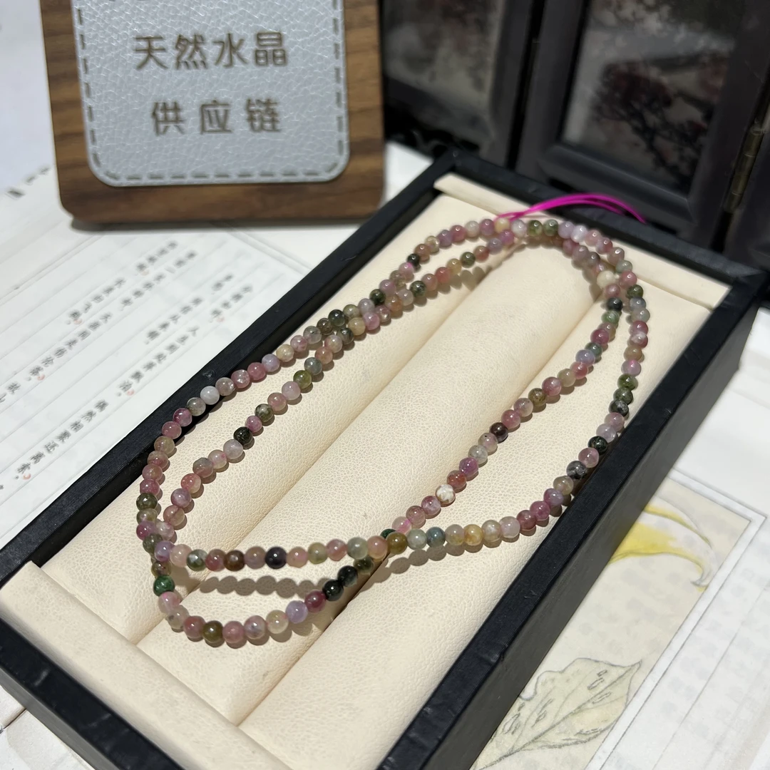 【月月家】L026天然碧玺 碧玺多圈手串 多样性发其一