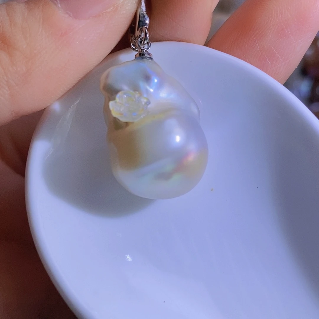 合金天然淡水珍珠（微瑕）淡水珍珠