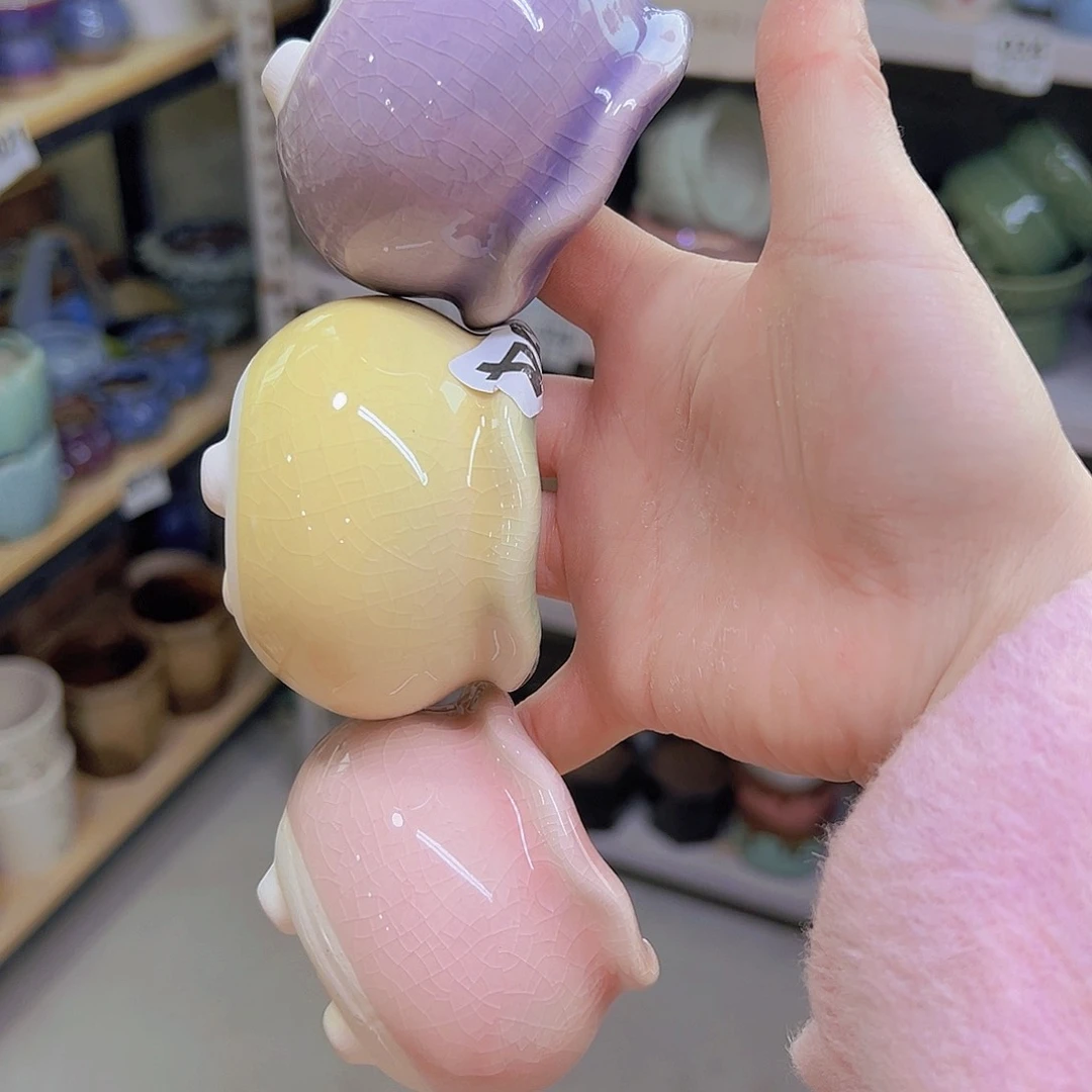 红陶陶瓷花盆当场满12包邮