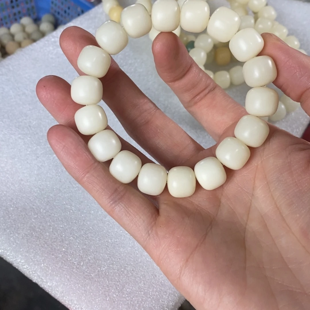 菩提根/象牙果吊坠瓷白 12 13桶单圈